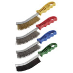Wolfcraft 2717000 Wire Brush Stainless Steel 265mm Plastic Handle