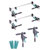 Wolfcraft 3676000 Pro Doorframe Mounting Set Complete Install Kit