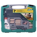 Wolfcraft 4645000 Dowel Set for precise wooden plug connections 6-10mm