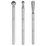 Wolfcraft 5988000 Diamond Grinding Set 3-Piece Ball & Cone For Hard Materials