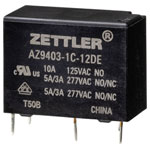 Zettler Electronics AZ9403-1C-12DE Power Relay 12V DC 5A 1pc