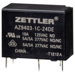 Zettler Electronics AZ9403-1C-24DE Power Relay 24V DC 5A 1pc