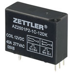 Zettler Electronics AZ2501P2-1C-12DK PCB Relay 12V DC 50A Changeover High Loads