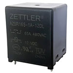 Zettler Electronics AZSR165-1A-12DL PCB Relay 12V DC 80A 1pc