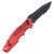 4K5 Tools 600.100A TK 100 Knife Folding Red/Black Serrated Blade Sheath