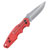 4K5 Tools 600.104A TK 104 DropPoint Knife Red Folding Satin Blade