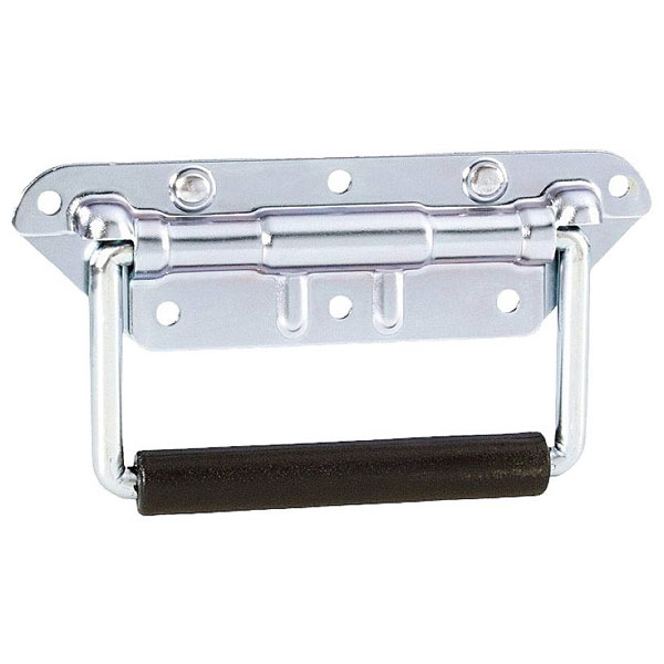 Adam Hall 34482 Folding Handle Silver/Black 1 piece Robust and Ver...