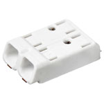 Adels-Contact 351102 Spring-loaded Terminal 0.75 mm² 2 Pins White