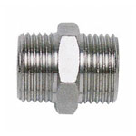 Aerotec 2005020Z Pneumatic Twin Tail Double Nipple 1/4" & 3/8" Threads