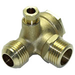 Aerotec 9048052 Pneumatic Check Valve Brass 1/2 Thread Compressor Use