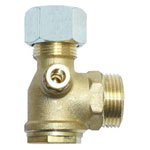 Aerotec D078001 Pneumatic Check Valve 3/4" Thread 15mm Crimp Ring