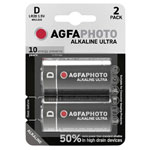 AgfaPhoto 110-821860 Ultra LR20 D Battery 1.5V 2 pieces Long Lasting Power