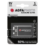 AgfaPhoto 110-851808 Ultra 9V 6LR61 Powerful Alkaline Battery High Capacity