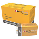 AgfaPhoto 110-858463 Professional 9V Battery 10-Pack High Capacity Alkaline