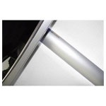 Alunovo AL90-050 Cable Duct 500x80x20mm Silver Anodised Aluminium