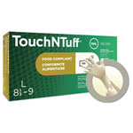 Ansell 69318100 TouchNTuff Gloves XL Latex Textured Fingers 100 Pieces