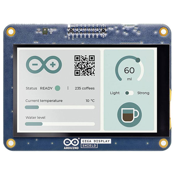 Arduino ASX00039 GIGA Display Shield 3.97" Touchscreen 800x480 Mic IMU