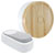 Avidsen 102498 Wireless Doorbell Bamboo Cover Battery-Free Eco-Friendly