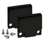 Barthelme 62398613_9005 BARdolino End Cap Set Aluminium Black 2 Pieces