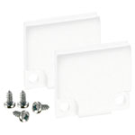 Barthelme 62398613_9010 BARdolino End Cap Set Aluminium RAL 9010 2 Pieces