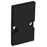 Barthelme 62399110_9005 End Cap Set Aluminium Black RAL 9005 2Pieces