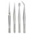 Basetech BT-2108046 Tweezers Set: 4-Piece Stainless Steel Precision