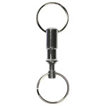 Basi 0006-0545 Key Ring 12 pcs Split Silver Aluminium Key Couplings