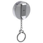 Basi 0006-0555 Key Clip Silver 60cm pull-out chain for belts