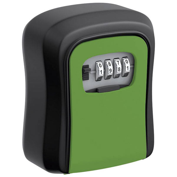 Basi 2101-0000-1115 SSZ 200 Key Safe Box, Black, 4-Digit Code, Alu...