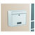 Basi 2170-0662 BK 900 Mailbox Steel White 2 Keys Name Plate 1 pc