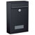 Basi 2170-1305 BK 100M Letterbox Steel Anthracite, 2 Keys, Name Plate