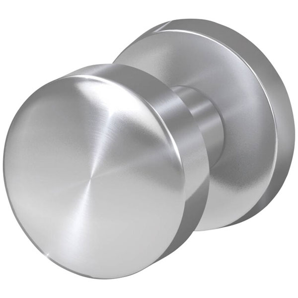 Basi 7306-9008 Door Knob Stainless Steel for Interior Wooden Doors