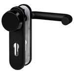 BASI 7529-0100 Changeable Door Furniture Fire Protection Fitting Black