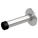BASI 7704-0021 Door Stop: Stainless Steel, Wall-Mount, Prevents Damage