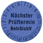 Beha Amprobe 2145963 1239D Test Labels 1Piece Blue Year/Month Marking