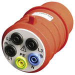Beha Amprobe 2743850 DAA-32 Test Lead Adapter CEE Plug 5-Pin 32A 4-mm Socket