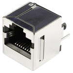 BEL Stewart SS65100-022F Modular Bush Vertical Shielded Flange Socket