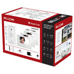 Bellcome VKA.P3F3.T7S9.BLW04 Touch Line Video Door Intercom Wht Glass 7 Display
