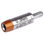 Bernstein 4-973 Torque Wrench Adapter 0.3 Nm for 4 mm Bits Ø 8 mm