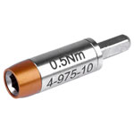 Bernstein 4-975 Torque Wrench Adapter 0.5 Nm Fits 4 mm Bits & Grip