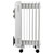 Bimar S827 Oil-filled Radiator 1500W Heats 15m² 7 Elements White/Grey
