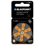 Blaupunkt 30000043 Hearing Aid Battery PR48-13 Zinc Air 6 Pcs