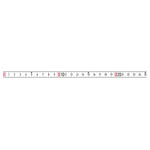 BMI 357004001LNR-SK Tape Measure 1m Steel Metric 1Piece