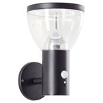 Brilliant G40410/06 Tulip Solar Wall Light Motion Detector Black 3W