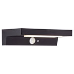 Brilliant G40415/06 Barker Solar Outdoor Wall Light 3W Warm White Black