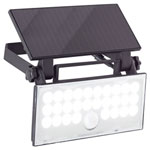 Brilliant G40421/06 Luton Solar Wall Light 6W Motion Detector Black