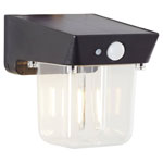 Brilliant G40435/06 Parson Solar Wall Light Motion Detector 2W IP44 Black