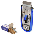 Brilliant Tools BT101923 KS Scraper Retractable Blade 10 Blades Metal Handle