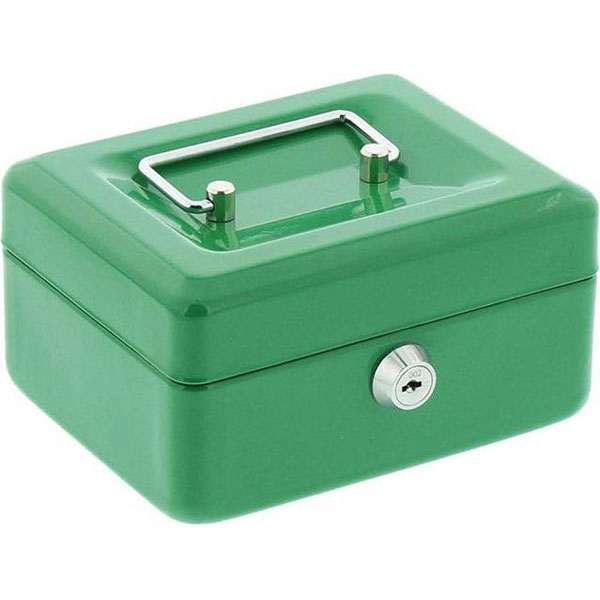 Burg Wächter 10670 Cash Box 152x80x115mm Green Dual Key Secure Storage