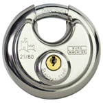Burg Wächter 2180SB Circle Padlock Robust Stainless Steel Body